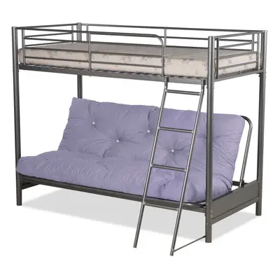 (Lilac) Humza Amani Filton Futon Bunk Bed & Futon Mattress