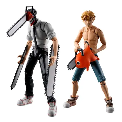 BANDAI Chainsaw Man SMP Double Pack Chainsaw Man & Denji Model Kit Set