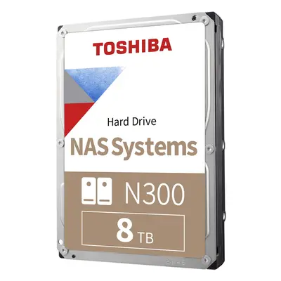 Toshiba N300 8TB NAS 3.5-Inch Internal Hard Drive - CMR SATA GB/s RPM MB Cache - HDWG180XZSTA