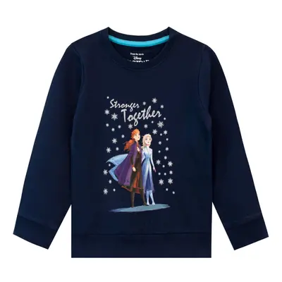 Disney Girls Frozen Sweatshirt Blue Size