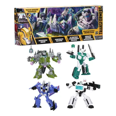 Transformers Buzzworthy Bumblebee 4-pack Troop Builder Multipack Decep