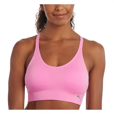 PUMA Women's Pack Y-Back Seamless Sports Bra Black/Grey Large