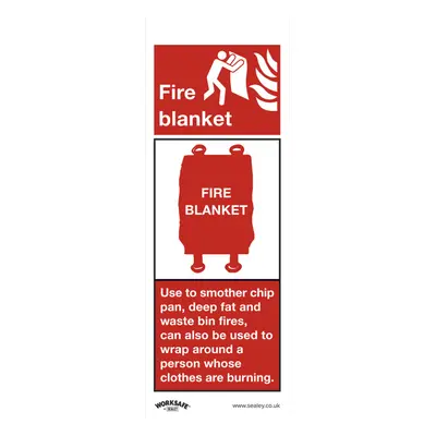 Safe Conditions Safety Sign - Fire Blanket - Rigid Plastic - Pack of