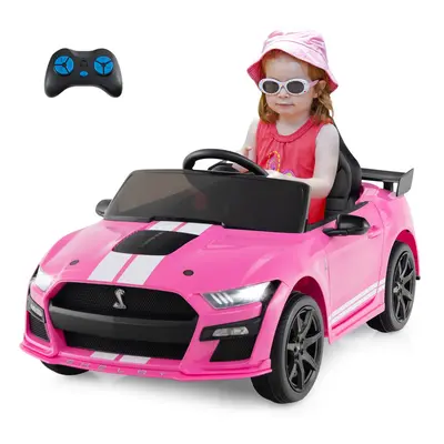 12V Licensed Ford Mustang Shelby GT500 Kids Ride on Car-Pink