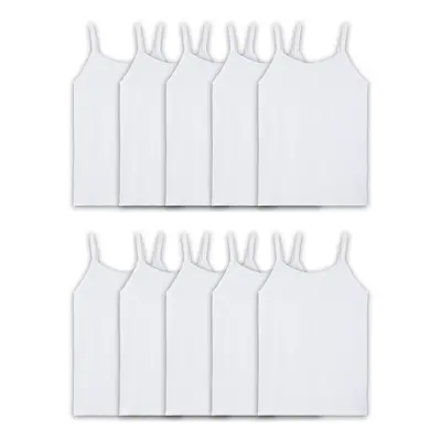 Fruit of the Loom girls Undershirts (Camis & Tanks) (Pack of 10)