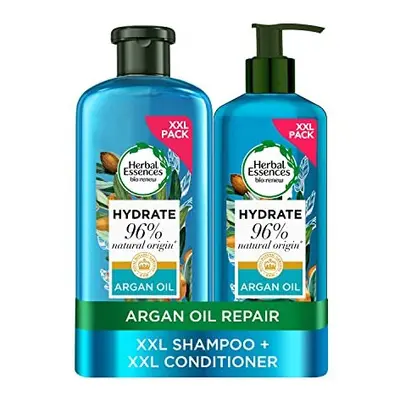 Herbal Essences Argan Oil of Morocco Vegan Shampoo and Conditioner Set for Dry, Damaged Hair, Ha