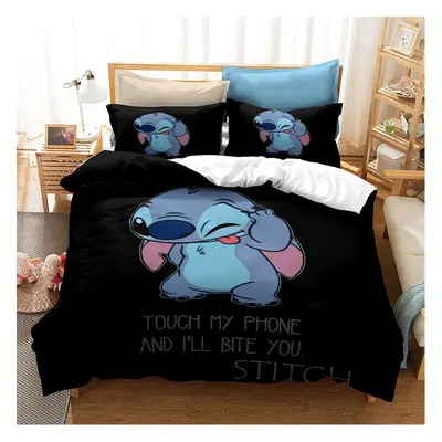 (Pattern 29, King) Lilo Stitch Bedding Single Double Duvet Cover Set