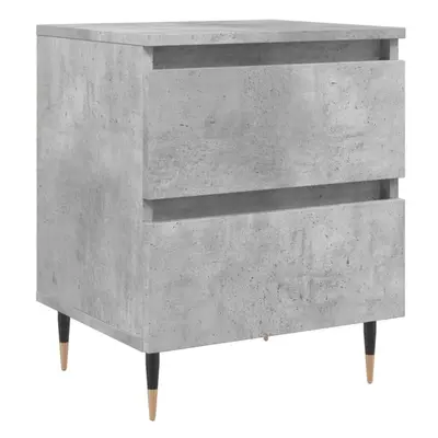 (concrete grey, pcs) vidaXL Bedside Cabinets Side Table Bedstand pcs Grey Sonoma Engineered Wood