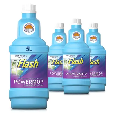 Flash Powermop Refill Liquid, Floor Cleaner, Fresh, Litres (1.25 x 4)