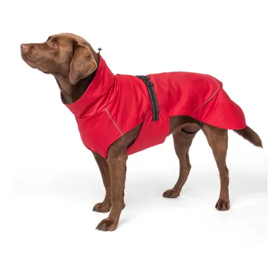 (Red, X-Large) Wind, Waterproof Raincoat Dog Jacket Fleece Lined