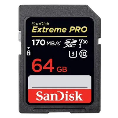 Sandisk Extreme Pro SDXC (64GB, SDSDXXU-064G)