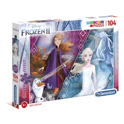 Clementoni Disney Frozen Glitter Effect Puzzle Of Pieces - Version - 33.5 x 23.5 CM