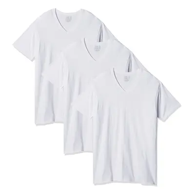 Fruit of the Loom Men's Size Big Tag-Free Underwear & -Undershirts Tall Man-V Neck-3 Pack Large