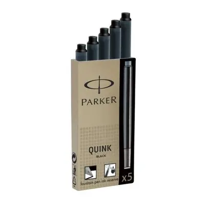 Parker Long Refill Cartridge BK PK5