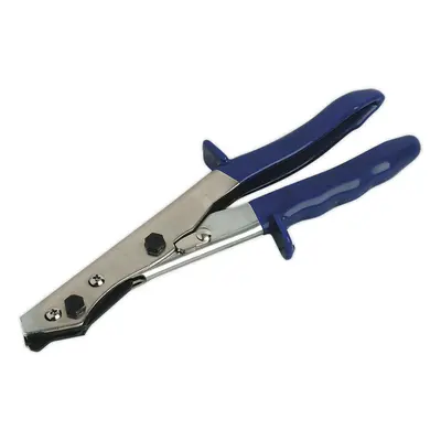 Hand Nibbler Sheet Metal Shears - Steel Cutting Jaws - Non-Slip Handles