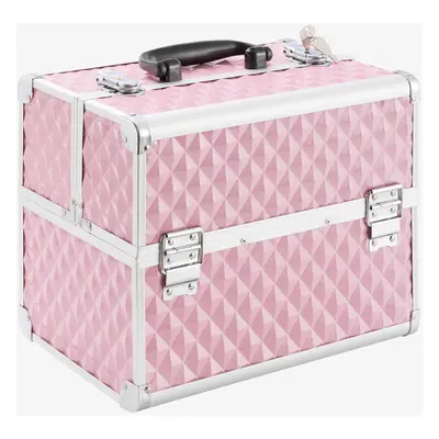 AREBOS Beauty Case Vanity Case Make Up Nail Art Case / Box x 21,5 x cm (Pink)