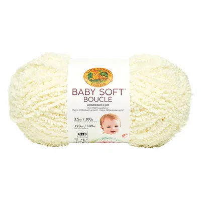 Lion Brand Yarn Baby Soft Boucle Yarn Lemonade