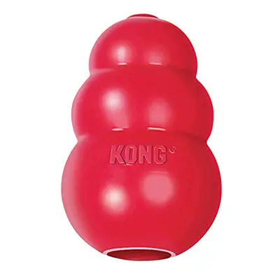 KONG - Classic Dog Toy Durable Natural Rubber- Fun to Chew Chase and Fetch - for Large Dogs