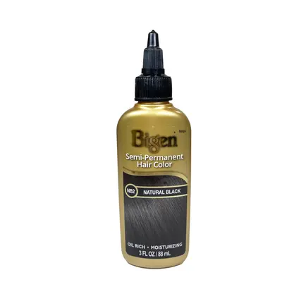 Bigen Semi-Permanent Haircolor #Nb2 Natural Black Ounce (88ml) (6 Pack)