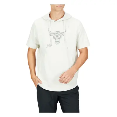 Under Armour Men's Project Rock Terry Bull Short Sleeve Hoodie Shirt