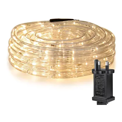 Outdoor Rope Lights Mains Powered, Connectable, 10m/33ft LED Outdoor Lights Plug in, Bright Warm