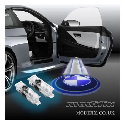 MODIFIX-CO-UK For BMW Door Card Light 2x LED Projector Light Puddle Emblem Lamp BMW 3 7 Series