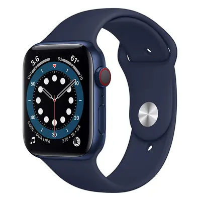 Apple Watch Series (GPS + Cellular, 44mm) - Blue Aluminum Case with Deep Navy Sport Band (Renewe