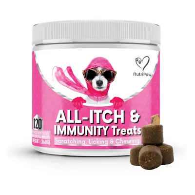 120pc NutriPaw All-Itch & Immunity Treats | Anti-Itching Dog Treats