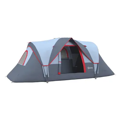 Outsunny Outdoor Camping Tent For W/ Bag, Fibreglass & Steel Frame