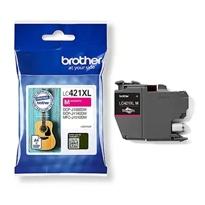 BROTHER, LC-421XLM Inkjet Cartridge, Magenta, Single Pack, High Yield Includes x Inkjet Cartridg