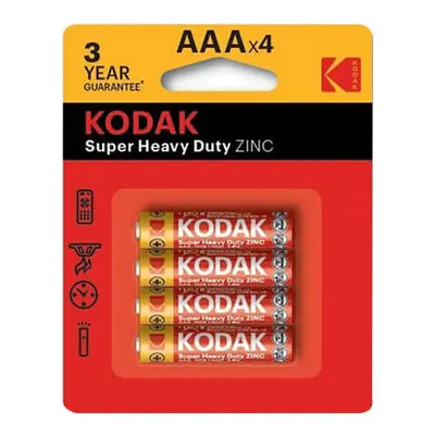 (4pk) Kodak Super Heavy-duty Batteries (AAA)