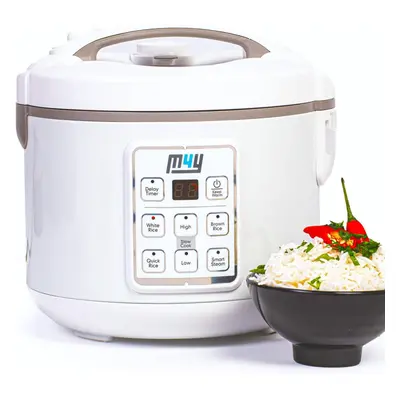 Rice cooker, slow cooker and food steamer for people - 1.2L - keep warm function, delay timer, p