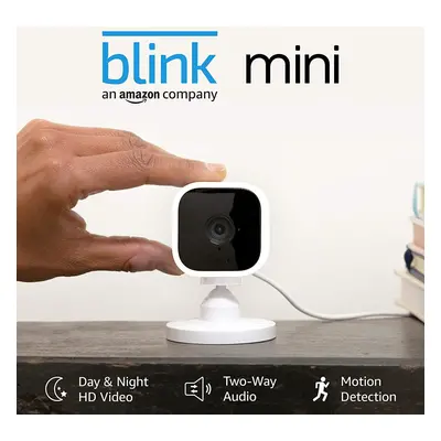 Introducing Blink Mini | Compact indoor plug-in smart security camera, 1080p HD video, motion de