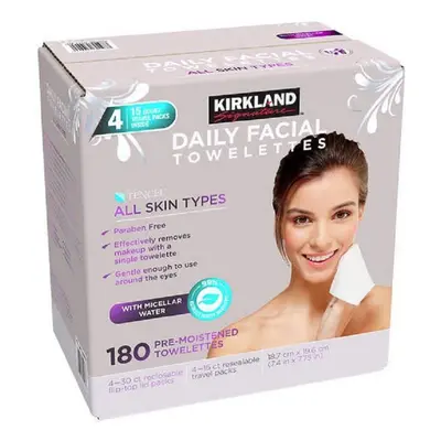 KIRKLAND SIGNATURE Kirkland-Signature Daily Facial Towellettes, 4.53 Pound