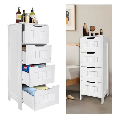 Chest of Drawer for Bathroom Floor Cabinets Narrow Storage Unit with Drawers for Living Room Was