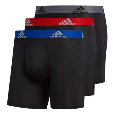 adidas Men's Performance Boxer Brief Underwear (3-Pack) Black/Collegi