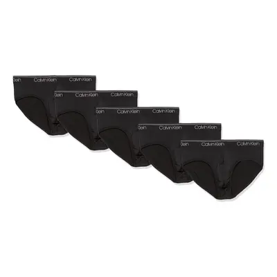 Calvin Klein Men's Micro Stretch 5-Pack Hip Brief Black X-Large