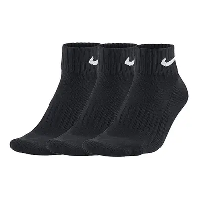 Nike Men's Pack Value Quarter Socks (Black/White L)