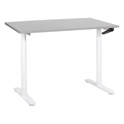 Adjustable Desk Manual Light Grey DESTINAS