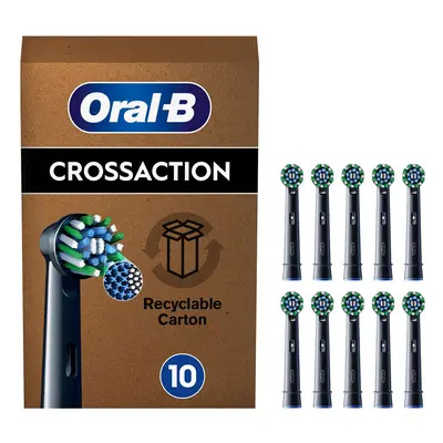 Oral-B Pro Cross Action Electric Toothbrush Head, X-Shape And Angled Bristles for Deeper Plaque 