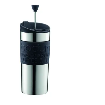 BODUM Travel French Press Coffee Maker, Vacuum, Small, 0.35 - Black