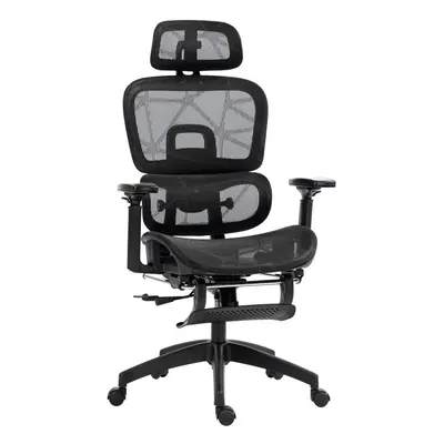 HOMCOM Ergonomic Office Chair Swivel Computer Chair with 3D Armrest Black