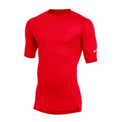 Nike Mens Pro Fitted Half Sleeve Tee (Large Red)