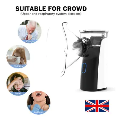 Portable Mini Nebulize Machine Ultrasonic Atomizer Inhaler for Kids Adults