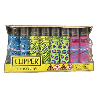 (48pc Design 4) Clipper Lighters Refillable, Sets Of 10, 30