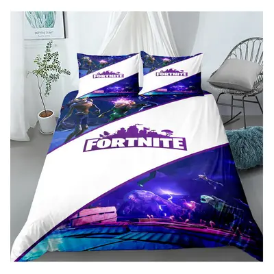 (Style 12, Single) Fortnite Bedding Single Double Duvet Cover GIFT