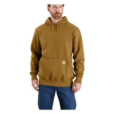 Carhartt Men's Big & Tall Rain Defender Loose Fit Heavyweight Sweatshirt Oak Brown Heather 3X-La