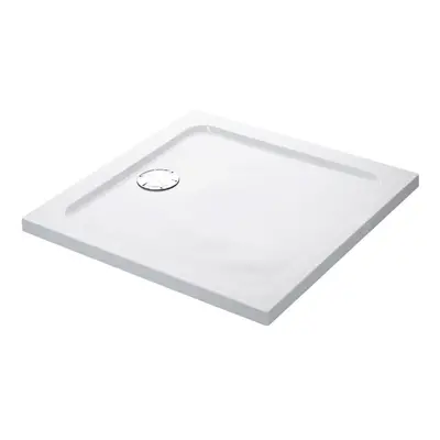 Mira Flight Square Shower Tray Low Profile Acrylic Stone Resin & Waste 800x800mm