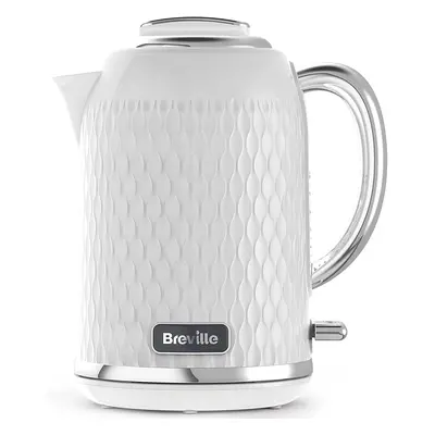 Breville Curve White Electric Kettle | 1.7L | 3KW Fast Boil | White & Chrome [VKT117]