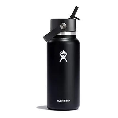 - Water Bottle ml (32 oz) with Flex Straw Cap - Vacuum Insulated Stainless Steel Water Bottle Fl